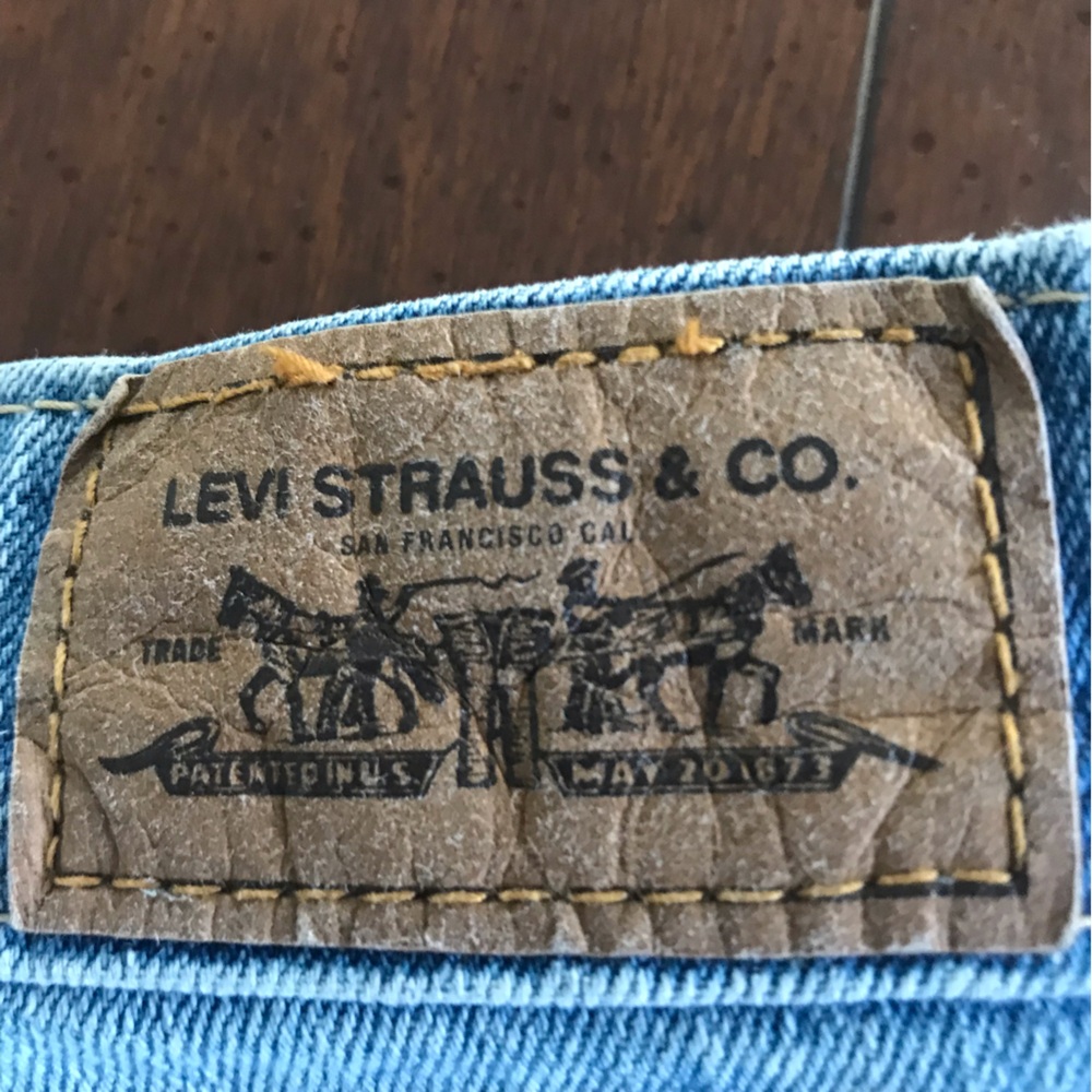 Women's Levi’s 515‎ Blue Jean Cuffed Crops Capris - Picture 4 of 10